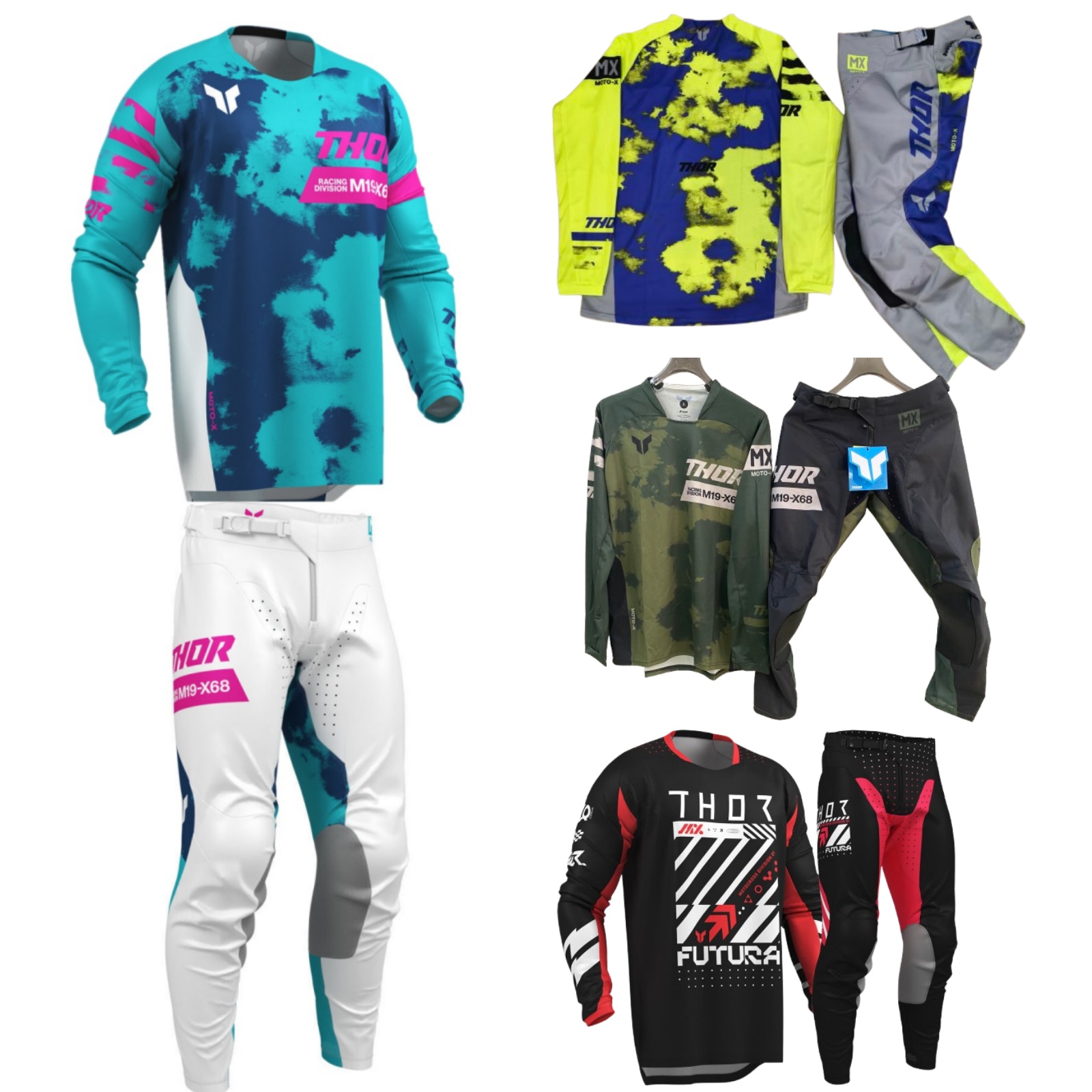 Motorcycle Gear Outfit - Ensemble d'équipement de Motocross haut hors