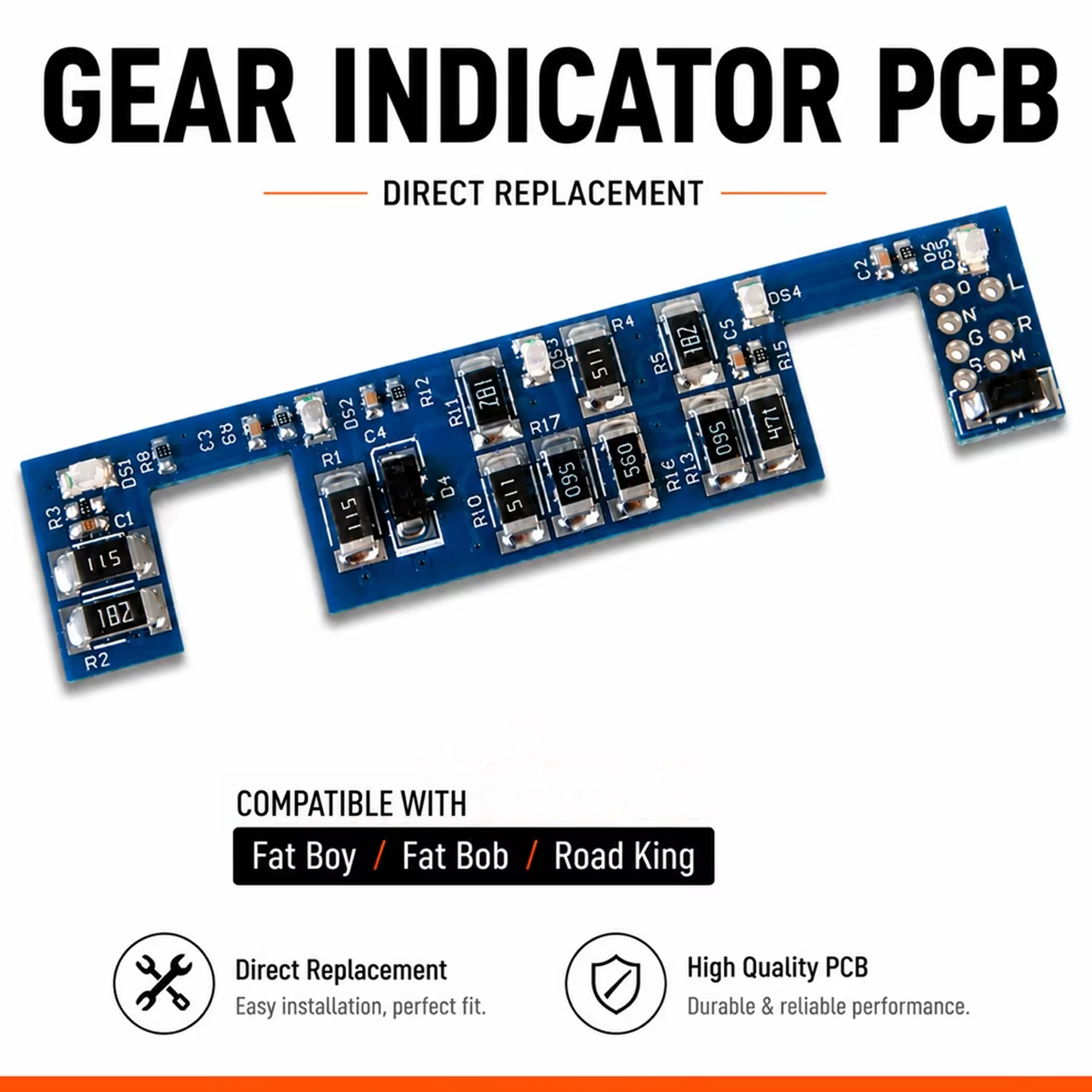 Gear Indicator Display - Carte PCB d'indicateur de vitesse pour