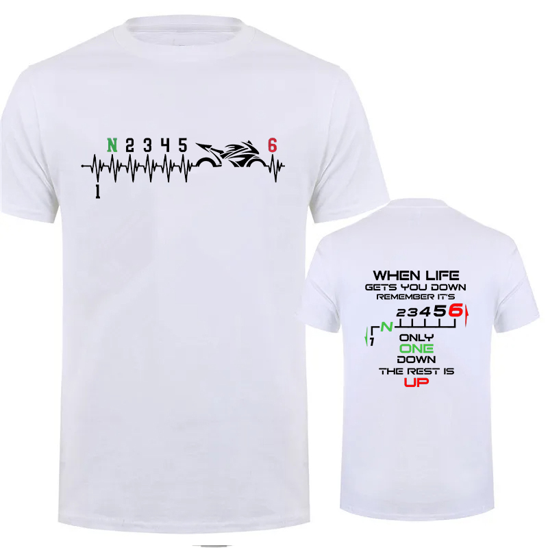 T-shirt rétro imprimé Heartbea - Motorcycle Gear Used avis et prix