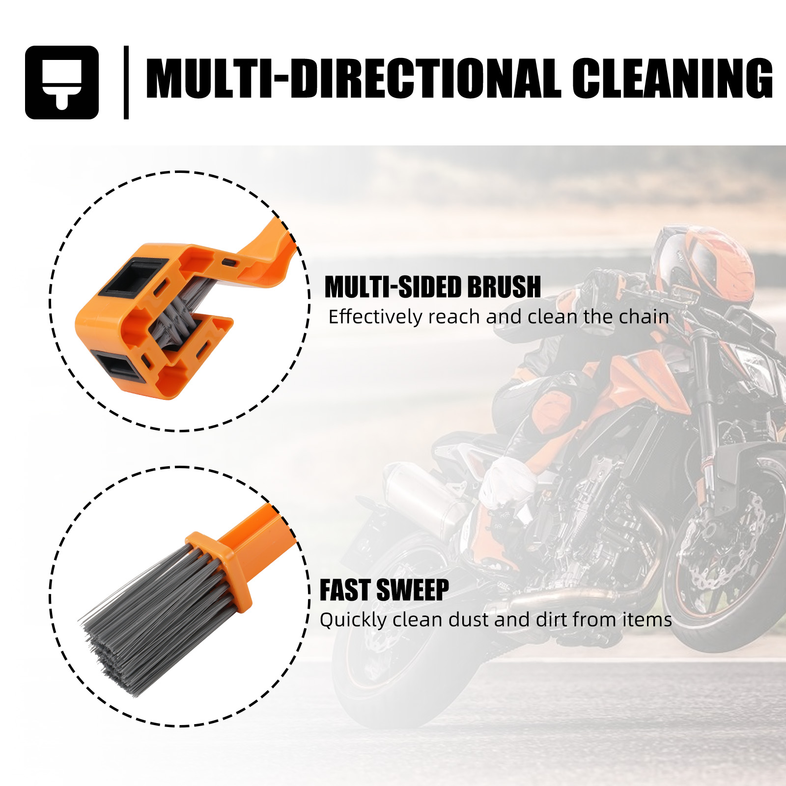 Brosse de nettoyage de chaîne  - Motorcycle Gear Used avis et prix